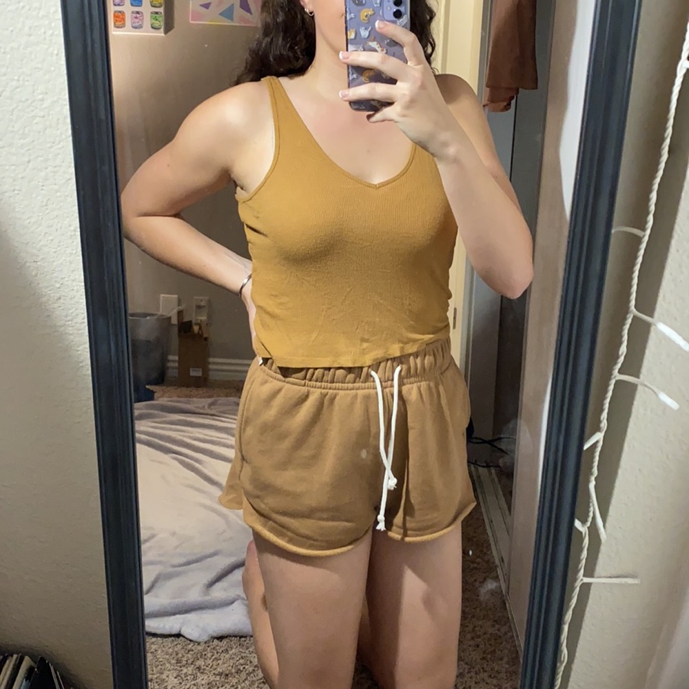 Brown tank top